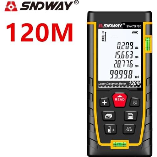 SNDWAY120M laser distance meter laser range finder Laser rangefinder Digital Laser Tape Measure ruler Roulette Diastimeter Tool