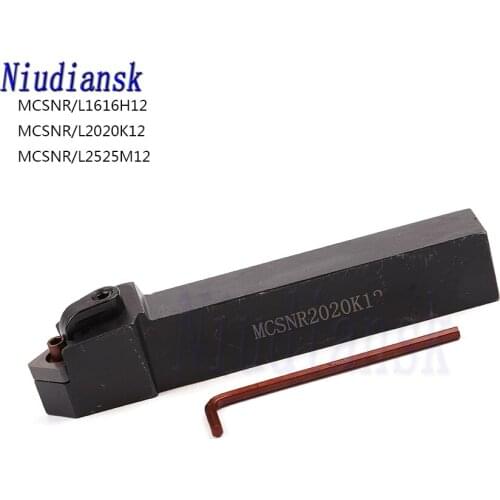 MCSNR1616H12 MCSNL1616H12 MCSNR2020K12 MCSNL2020K12 MCSNR2525M12 MCSNL2525M12 CNC External Turning Tool Holders For CNMG Inserts