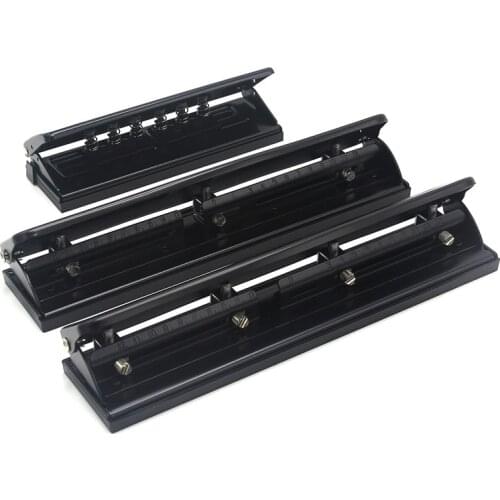 Metal A4 6 Holes Punch School Paper Cutter Adjustable 3/4 Hole Puncher Scrapbooking Punches DIY Tools Office Binding Supplies
