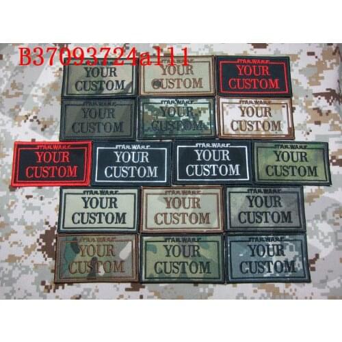 Embroidery patch StatWars Custom name Tapes Text brand Morale tactics Military