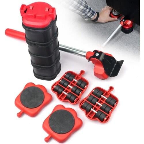 Heavy Duty Furniture Lifter 4 Appliance Roller Sliders with 660 lbs Load Capacity Wheels Adjustable Height Lifting Tool