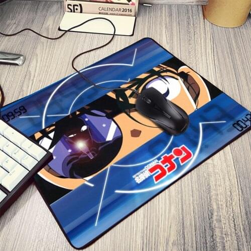 Mairuige Hot Anime Detective Conan Detective Comic cartoon Pattern Mousepad Pc Computer Notebook Small Size Table Desk Mouse Pad