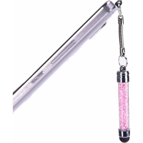 500pcs Freeshipping Luxury Diamond Crystal Touch Screen Capacitive Stylus Ball Bling Pen Pens For iphone PC Tablet iPad