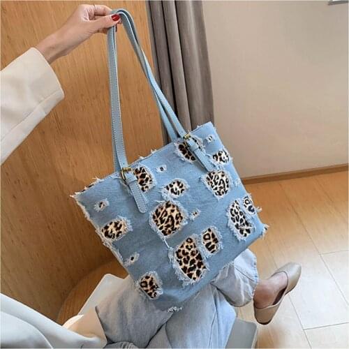 2020 Large Cpacity Handbags Women Designer Denim Shoulder Bag Sac A Main Femme Ladies Tote Bag Lady Travel Bag Bolsos Mujer