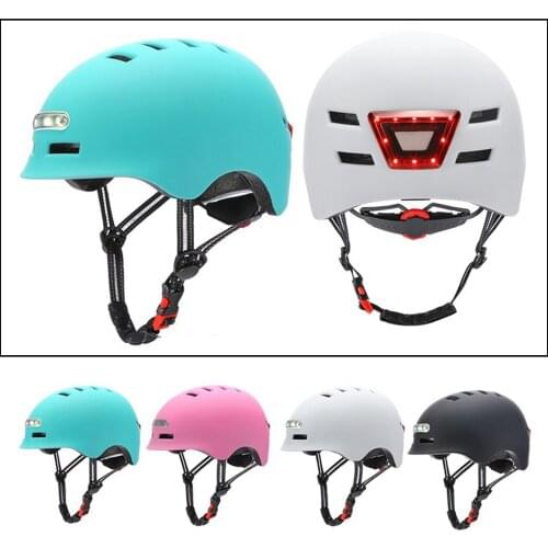 Ultralight Breathable Cycling Helmet Bicycle Bike Helmet Skateboard Scooter Helmet with USB LED Light for Women Men Kids