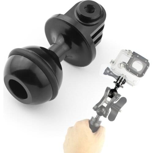 Outdoor Sport Camera Universal CNC Aluminum Tripod Rotating Mount Ball Head Adapter for GoPro Hero 6 5 4 Xiao Yi SJCAM