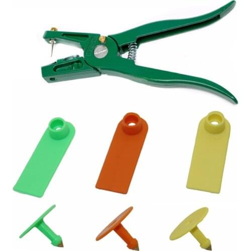 5 Colors ear tag Cattle sheep No word Identification card Farm Animal Livestock Feeding Tools Ear Tag Pliers