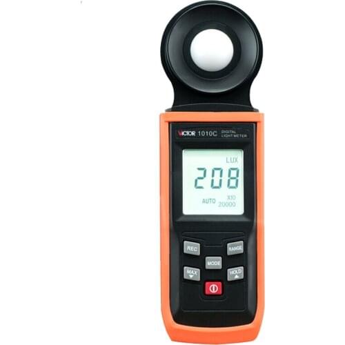 Victor 1010C 1010D Auto Digital Luxmeter Light Meter, 50000+ lux 0.1 Photo Handheld Illuminance Tester