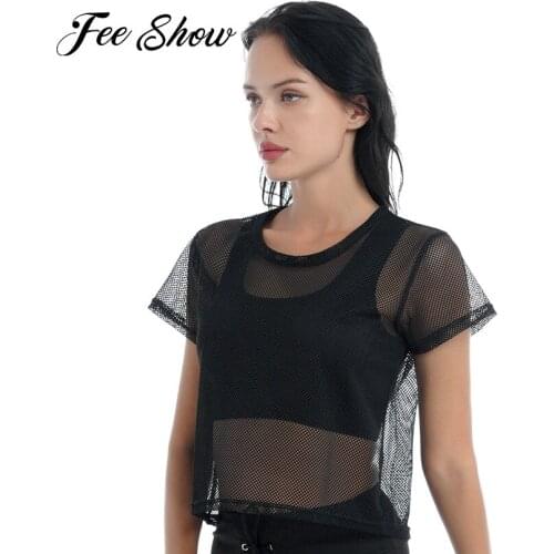 Women Summer Running T-Shirt Cover Up Tops Quickly Dry Breathable Hollow Out Net Sport T-Shirts Short Sleeve Gym Yoga Tennis Top