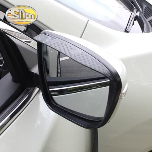 2PCS For Toyota C-HR CHR 2016 2017 2018 Car Rearview Mirror Eyebrow Cover Stickers Rain-proof Decoration Accessories Car-styling