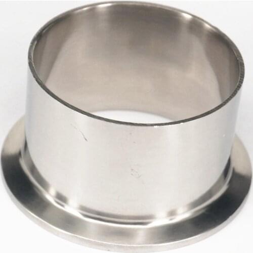 63mm 2.5" Tube O/D x 2.5" Tri Clamp x 40mm Height 304 Stainless Steel Sanitary Weld Ferrule Connector Pipe Fitting