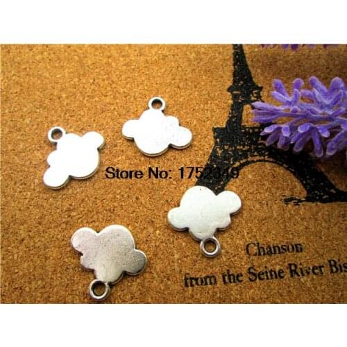 75pcs-- Cloud Charms Antique Tibetan silver Cloud Charms pendants ,DIY Supplies 13x16mm
