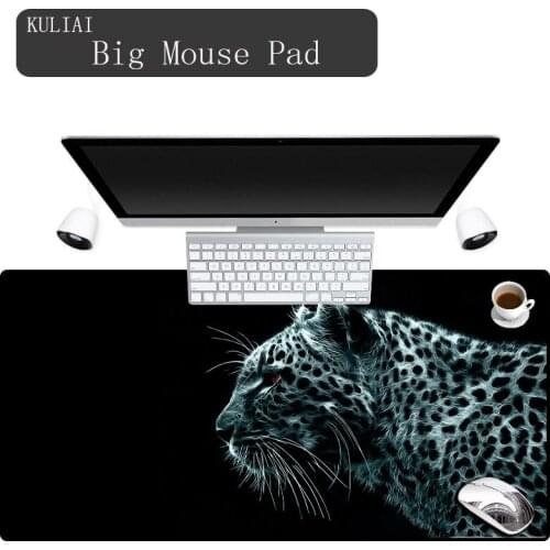 XGZ 2018 Diy Leopard Large Mouse Pad Games Player Accessories Family Office Decoration Desk 300mm Blue and Red Table Mousepad