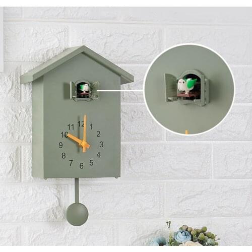 20x25cm Cuckoo Quartz Wall Clock Modern Bird Home Living Room Hanging Watch Horologe Clocks Timer Office Home Decoration Gifts