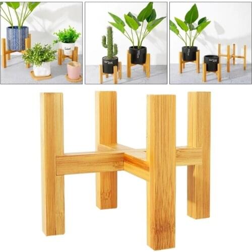 Wooden Plant Shelves Flower Pot Holder Plant Succulent Pot Display Stand Home Garden Decor Plant Stand Shelf Support for Flowers