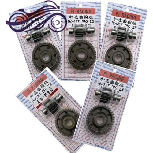 For dio50 dio zx 50 af18 af25 af28 af34 af35 scooter performance racing transmission gear set 15x42t 16x42t 16x36t 18x41t 19x39t