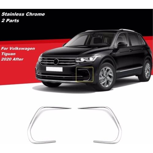 Fit For Volkswagen Tiguan 2 Chrome Fog Frame Stainless Steel 2 Pcs Model Year After 2020