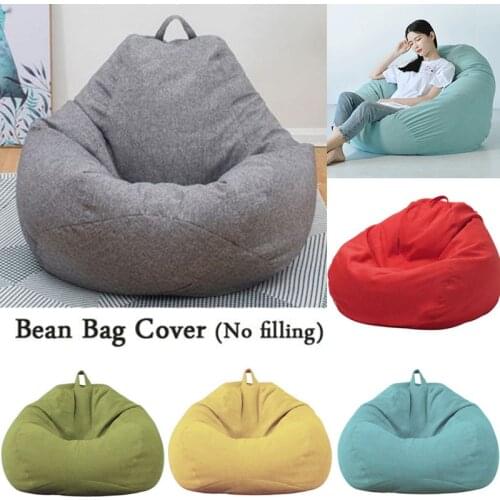For Adults Kids(No filling) Chairs Indoor Without Filler Sofa Cover Lazy Large Lounger Bean Bag