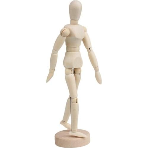 HOT SALE Wooden Human Mannequin 8 Inch Manikin Sketch Model Art/ARTIST Unisex Model