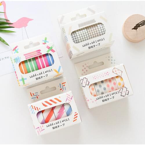 Kawaii Washi Tapes Set Stationery Decorative masking tape Adhesive paper Journal supplies