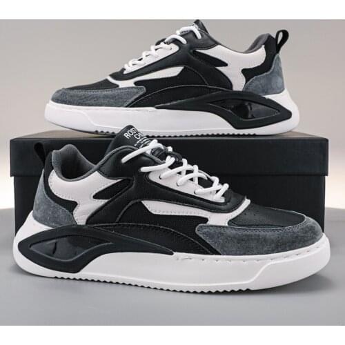 2021 Autumn Winter Hot Mens Shoes Sneakers Breathable Comfortable Fashion Trendy Microfiber Casual Heightening Sports Shoes