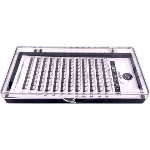 LASHPLUS 3d/4d/5d/6d Heat Bonded long stem Pre Made Volume fans Faux Mink Premade Russian Volume Eyelash Extension Supplies