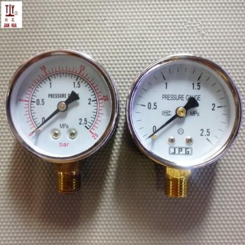 2.5bar / Mpa pressure pump accessories manual pressure gauge pressure gauge