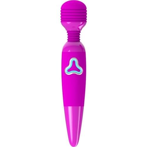 Portable 7 Speed Big AV Wand Massager Powerful Vibrating Rechargeable Woman Vibrator Sex Toys Wireless Luminescence Body Massage