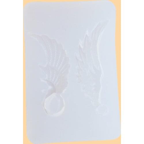 M2045 Mini Angel Wing Silicone Mold for Fondant Cake Decoration Sugarcraft Candy DIY Resin Decorative Craft Jewelry Making Molds