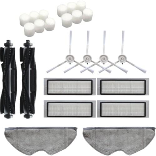 24Pcs Washable Main Brush Side Brushes Hepa Filter Mop Cloth for 360 S5 S7 Robot Robotic Vacuum Cleaner Parts