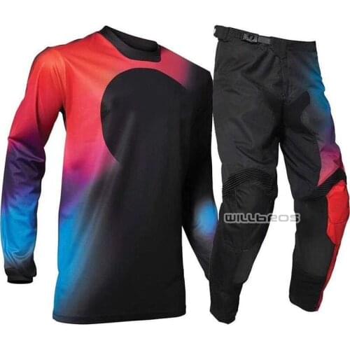 2021 MX Pulse GLOW Motocross Jersey Pants Motorcycle Motorbike Mountain Bicycle Offroad Suit Mens Kits