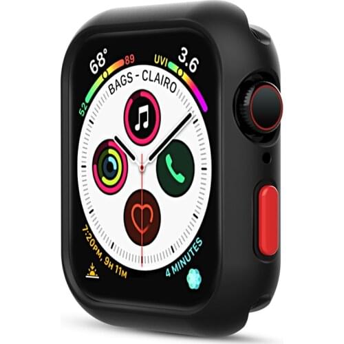 For Apple Watch Series 6 5 4 SE Slim Soft Silicone Bumper Case iwatch 44mm Protect Cover Skin