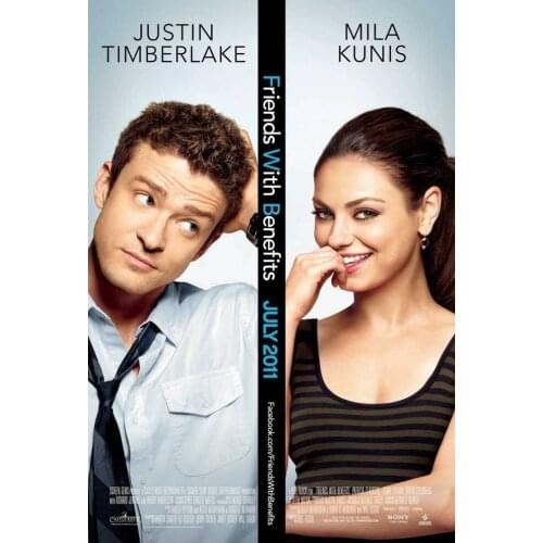 FRIENDS WITH BENEFITS MOVIE Art Silk Poster Print 24x36inch