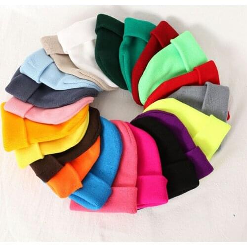 New Autumn Winter Warm Fashion Hat Women And Men Korean Street Dance Knit Wool Headgear Outdoor Tide Couple Hats WGMZ02