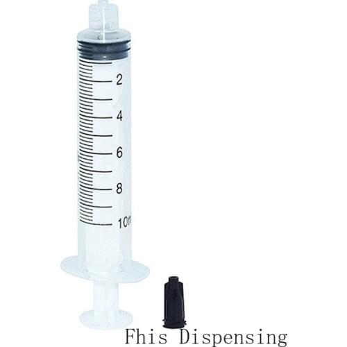 Dispensing Syringes 10cc 10ml Plastic with Tip Cap Pack of 20