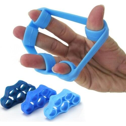 Silicone Fingers Tension Motor Fingers Toy Exercise Trainer Fingers Pull Ring Five-finger Exerciser Fidget Toys For Adults Kids
