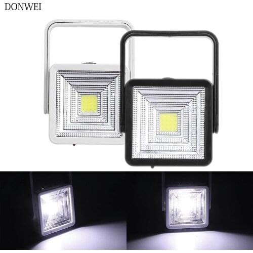 LED Solar Powered 5W LED Lamp Portable Solar Spotlight Flood Spot Work Light for Outdoor Camping Lamps With USB Charging