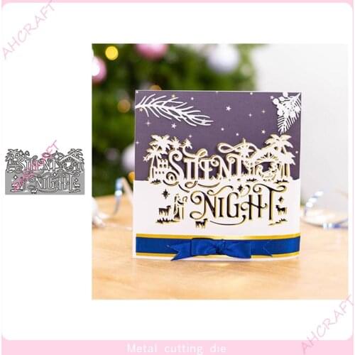 Silent Night Lace Metal Cutting Dies for DIY Scrapbooking Photo Album Decorative Embossing Paper Card Crafts Die 2021