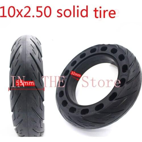 10x2.50 Solid Tyre 10 Inch Thickened, Stab Proof Wheel Tire for Electric Scooter Balance Car Accessories