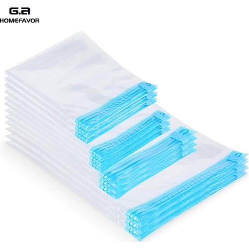 12 or 6 Hand Roll-Up Vacuum Compressed Bags Transparent Clothing Space Saving Bags Travel Home Sealed Compression Storage Bags