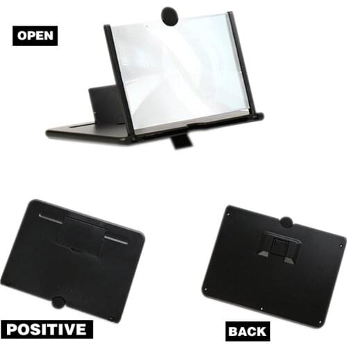 10 inch Pull Out Mobile Phone 3D Effect High Definition Large Screen Magnifier Video Desktop Lazy Folding Stand For Movie Game