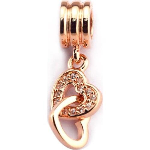 2017 Pre-autumn 100% 925 Sterling Silver Jewelry Fits Silver Charm Bracelet & Choker Locked Heart Dangle Women Diy Jewelry