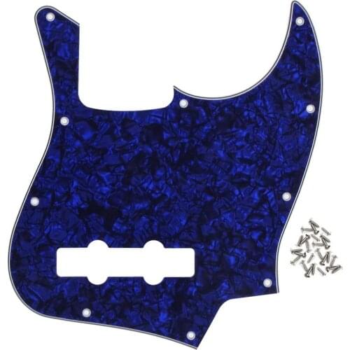 3Ply 10 Hole Jazz Bass Pickguard J Bass Scratch Plate Pick Guards w/Screws for 4 String Jazz Bass 9 Colors