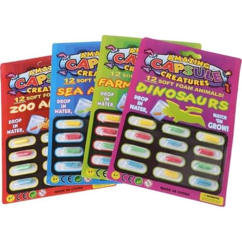 4PCS Grow Capsules Baby Cognition Toys Educational Toy Larger In Water