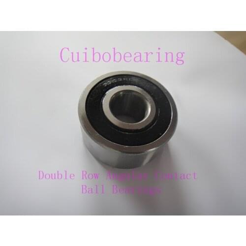 Freeshipping 5300 2RS 3300 2RS double row angular contact ball bearings size:10x35x19mm