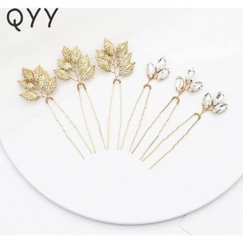 6pcs/lot Crystal Rhinestone Hair Pin Clips Women Wedding Bridal Hair Jewelry Bridal Hair Clips Jewelry