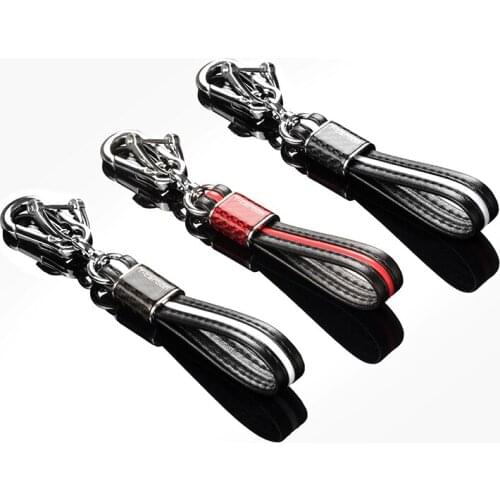 Carbon fiber Car key chain buckle ring Personalized decoration gift Auto Accessories