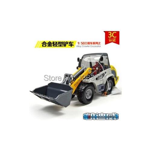 Free shipping high quality alloy Engineering Vehicle model Wholesale children toy cars- Bulldozer Fork-lift truck 1:50