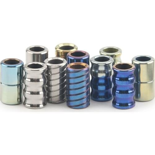 More Style Small Titanium Knife Beads Titanium Mini Paracord Rope Bead Accessory DIY Pendant Zipper Decoration