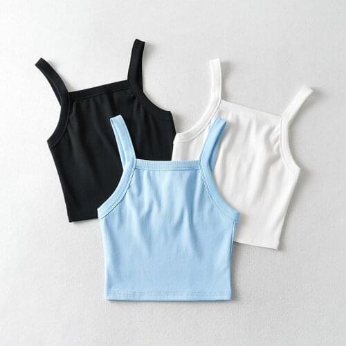 BRADELY MICHELLE 2021 Summer NEW Arrival Sexy Crop Tops Sleeveless Causal Women Basic Streetwear Tank Cami Vest